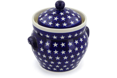 7 cup Canister - Stars | Polish Pottery House