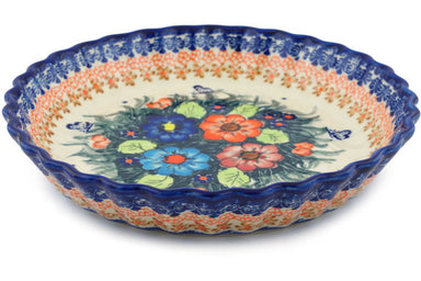 10" Fluted Pie Plate - D86 | Polish Pottery House