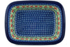 7" x 10" Rectangular Baker - Cosmos | Polish Pottery House