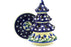 7" Christmas Tree Candle Holder - 377O | Polish Pottery House