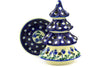 7" Christmas Tree Candle Holder - 377O | Polish Pottery House