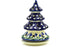 7" Christmas Tree Candle Holder - 377O | Polish Pottery House