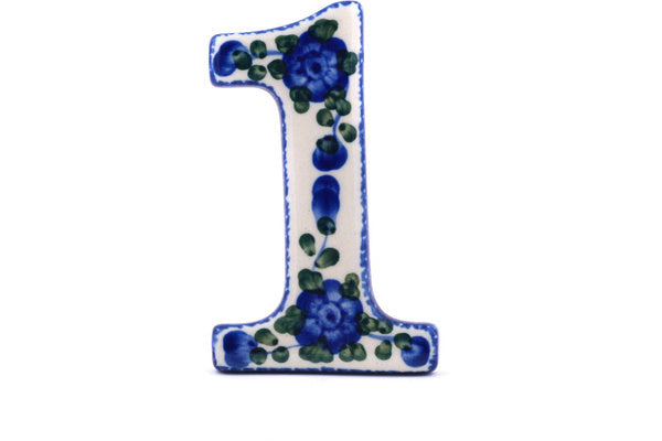 4" #1 Number - 163 | Polish Pottery House