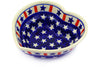 17 oz Heart Bowl - Americana | Polish Pottery House