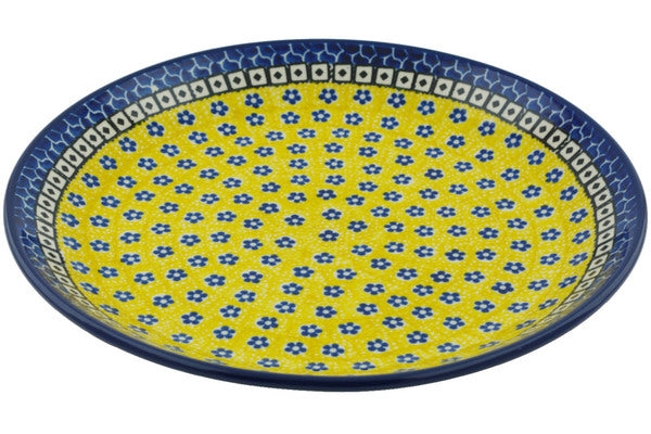 11" Dinner Plate - Blue Sunshine | Polish Pottery House