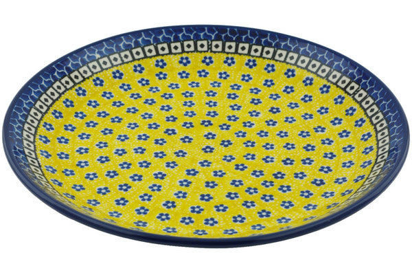 11" Dinner Plate - Blue Sunshine | Polish Pottery House