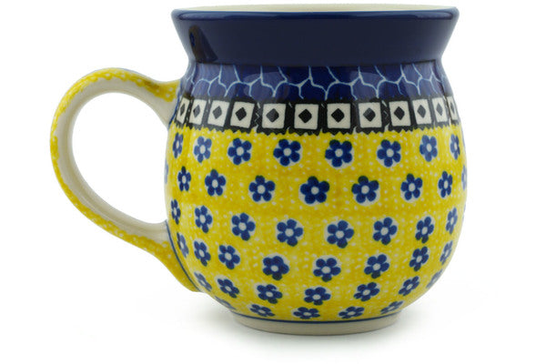15 oz Bubble Mug - Blue Sunshine | Polish Pottery House