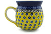 15 oz Bubble Mug - Blue Sunshine | Polish Pottery House
