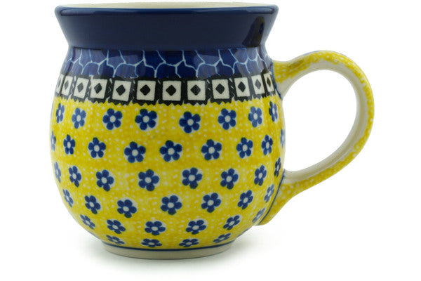 15 oz Bubble Mug - Blue Sunshine | Polish Pottery House