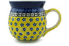 15 oz Bubble Mug - Blue Sunshine | Polish Pottery House