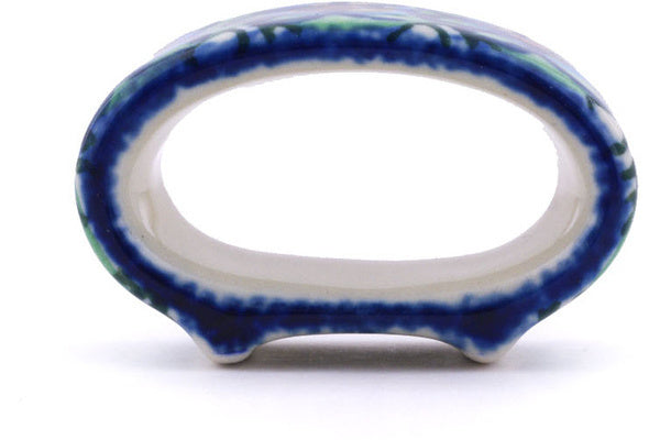 3" Napkin Ring - Moonlight Blossom | Polish Pottery House