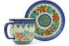 7 oz Cup with Saucer - D156 | Polish Pottery House