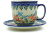 7 oz Cup with Saucer - D156 | Polish Pottery House