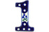 4" #1 Number - 377O | Polish Pottery House