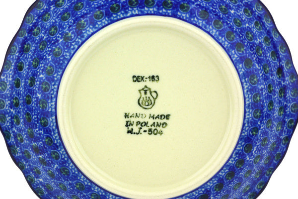 8 oz Scalloped Bowl - Heritage | Polish Pottery House