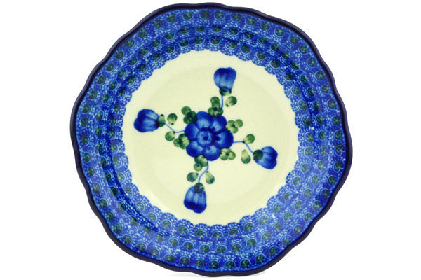 8 oz Scalloped Bowl - Heritage | Polish Pottery House