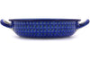 8" Round Baker with Handles - Heritage | Polish Pottery House