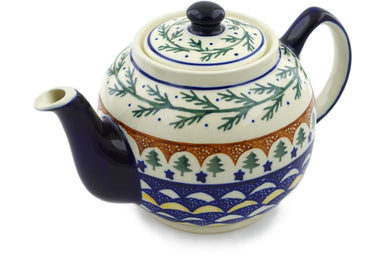 4 cup Tea Pot - Evergreen | Polish Pottery House