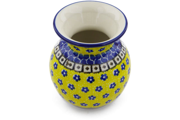 4" Vase - Blue Sunshine | Polish Pottery House