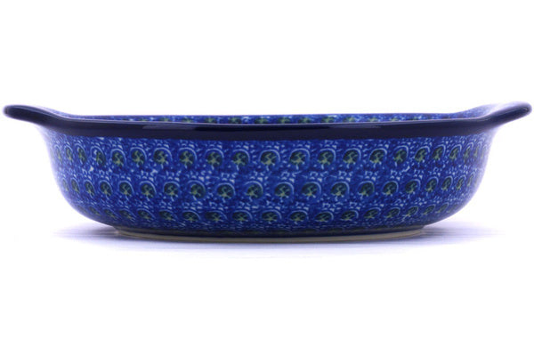 7" Round Baker with Handles - Heritage | Polish Pottery House