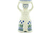 6" Candle Holder - 490AX | Polish Pottery House