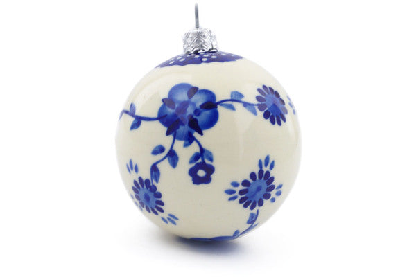 3" Ornament Christmas Ball - 273 | Polish Pottery House