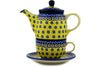 16 oz Tea for One - Blue Sunshine | Polish Pottery House