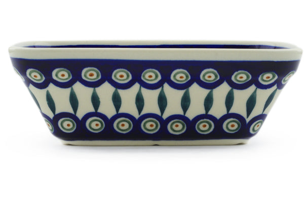 8" Rectangular Baker - Peacock | Polish Pottery House