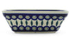 8" Rectangular Baker - Peacock | Polish Pottery House