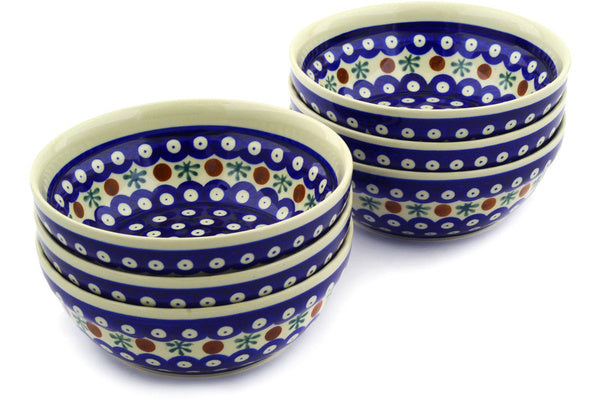 16 oz Set of 6 Bowls - Old Poland | Polish Pottery House