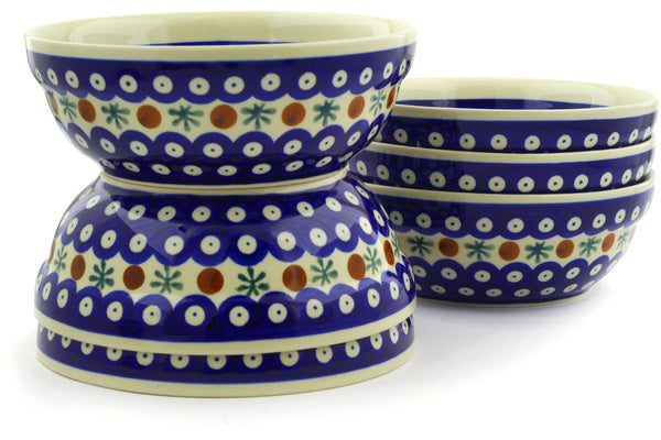 16 oz Set of 6 Bowls - Old Poland | Polish Pottery House