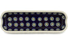 9" Corn Tray - Peacock | Polish Pottery House
