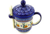 12 oz Brewing Mug with Spoon - DU71 | Polish Pottery House