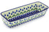 5" x 12" Rectangular Baker - Blue Bell | Polish Pottery House