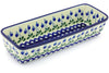 5" x 12" Rectangular Baker - Blue Bell | Polish Pottery House