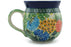 12 oz Bubble Mug - Spring Garden | Polish Pottery House
