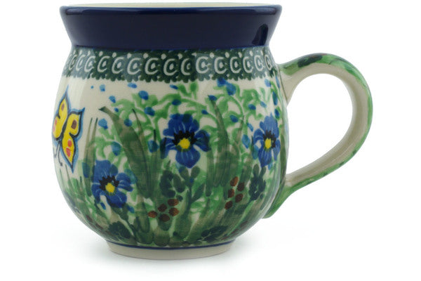 12 oz Bubble Mug - Spring Garden | Polish Pottery House