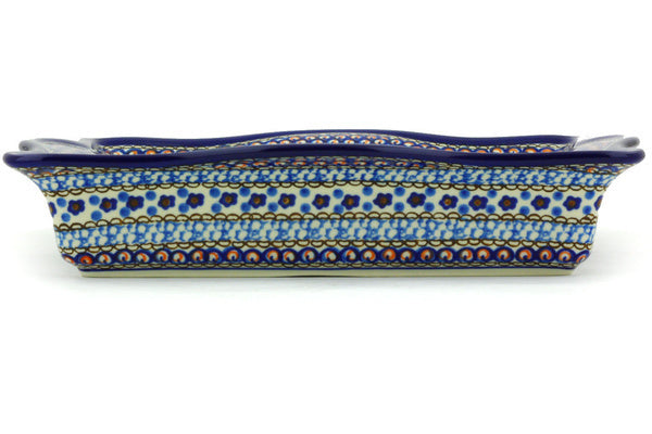 8 cup Square Bowl - Fiolek | Polish Pottery House
