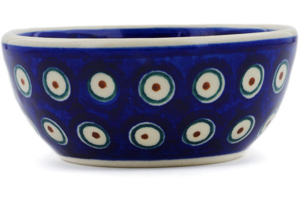 5 oz Condiment Bowl - Peacock | Polish Pottery House
