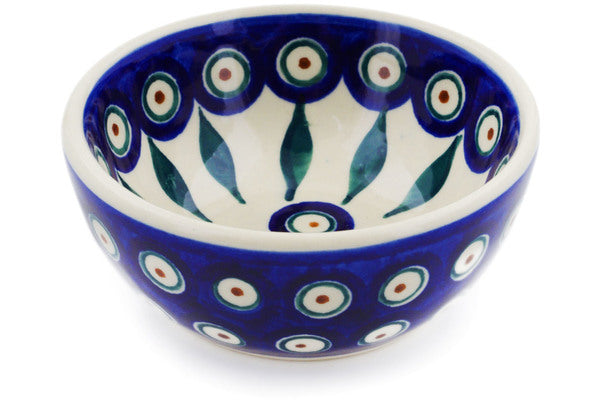 5 oz Condiment Bowl - Peacock | Polish Pottery House