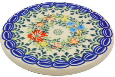 4" Coaster - D156 | Polish Pottery House