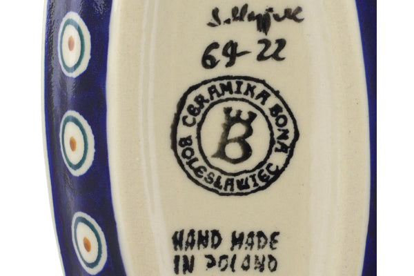 4 oz Condiment Dish - Peacock | Polish Pottery House