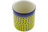 6" Utensil Jar - Blue Sunshine | Polish Pottery House