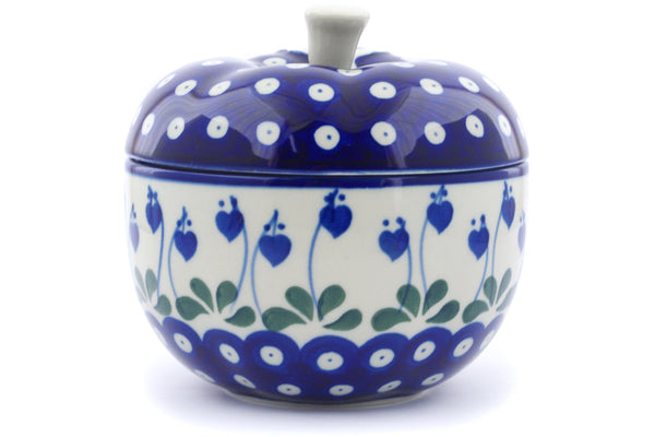 5" Apple Baker - Blue Bell | Polish Pottery House