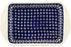 11" x 17" Rectangular Baker with Handles - Peacock | Polish Pottery House