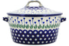 9 cup Covered Baker with Handles - 377ZX | Polish Pottery House