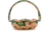 10" Basket with Handle - U1472 | Polish Pottery House