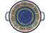 8" Round Baker with Handles - Crimson Bells | Polish Pottery House