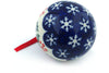 3" Ornament Christmas Ball - 1005 | Polish Pottery House