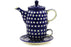 16 oz Tea for One - Polka Dot | Polish Pottery House